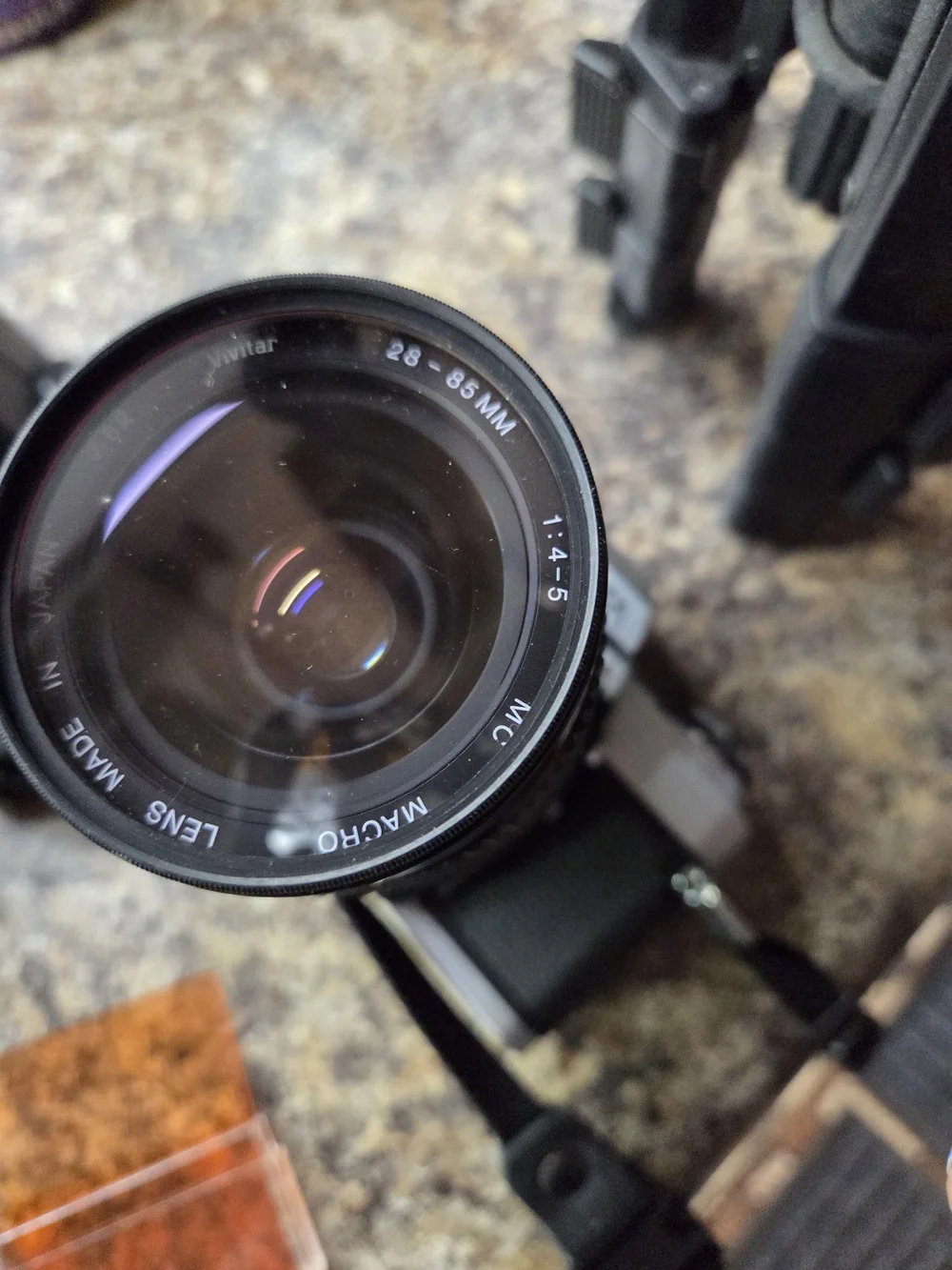 X-370 Silver and Black 35mm SLR Camera with Zoom Lens